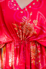 Sunset Hibiscus Cinch Dress