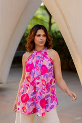 Strawberry Sorbet halter top