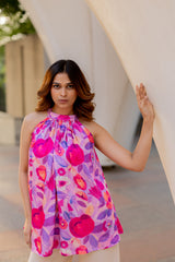 Strawberry Sorbet halter top