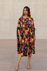 Midnight Garden Drift Kaftan