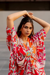 Coral Crush Cocoon dress