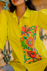 Mint Bloom Shirt