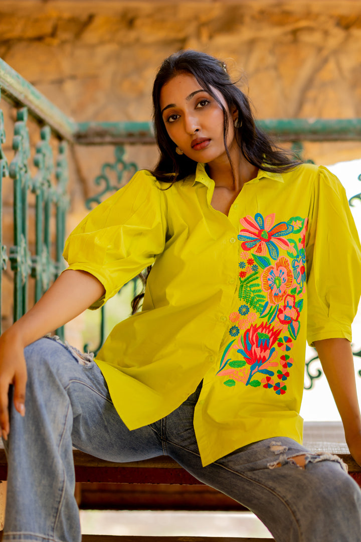 Mint Bloom Shirt