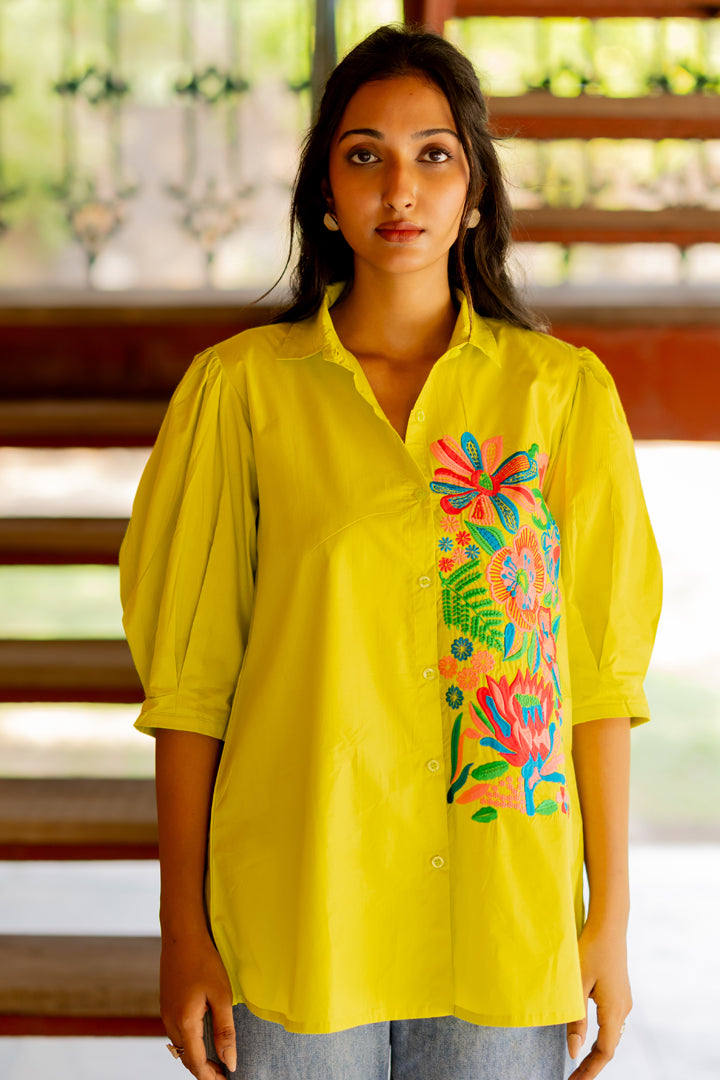 Mint Bloom Shirt