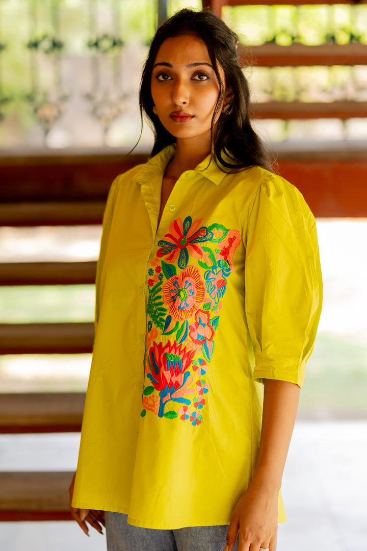 Mint Bloom Shirt