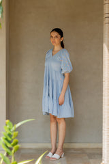 Azure Dream Tiered Dress