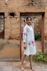 Ivory meadow dress