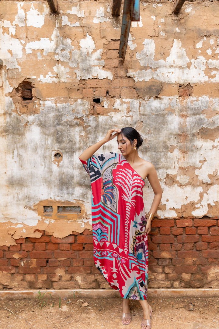Scarlet Oasis Kaftan