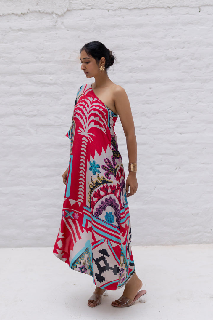 Scarlet Oasis Kaftan