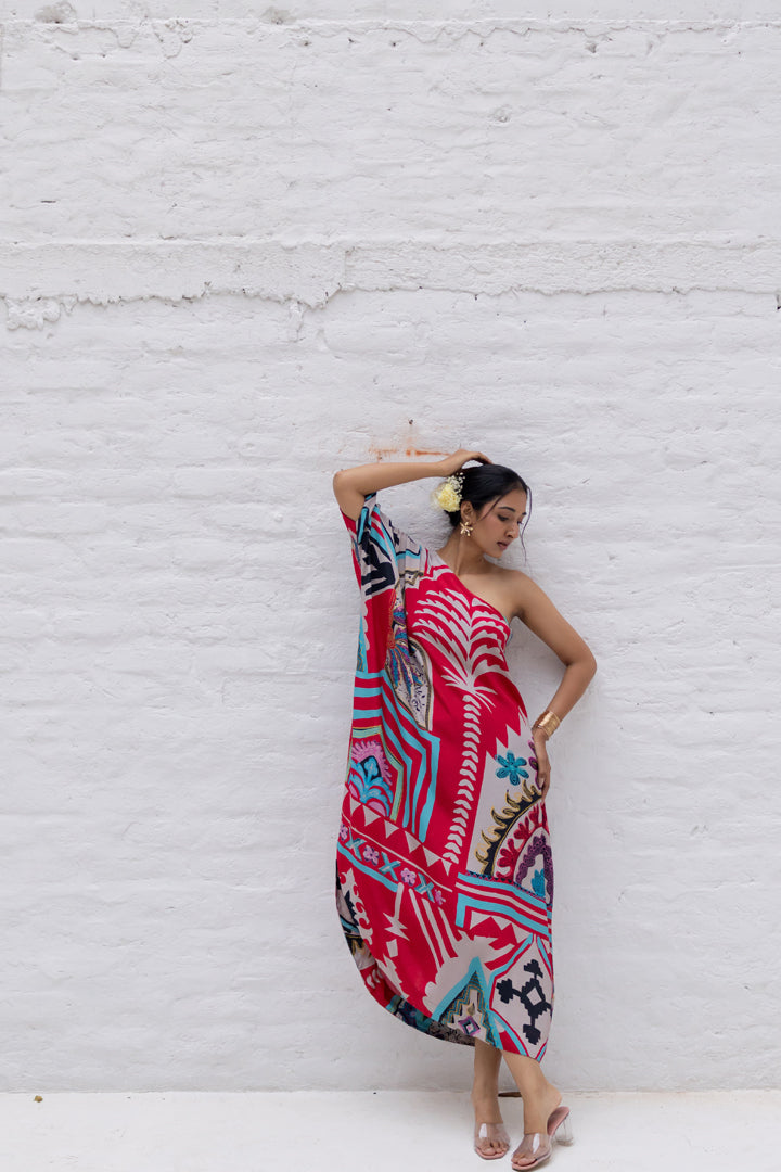 Scarlet Oasis Kaftan