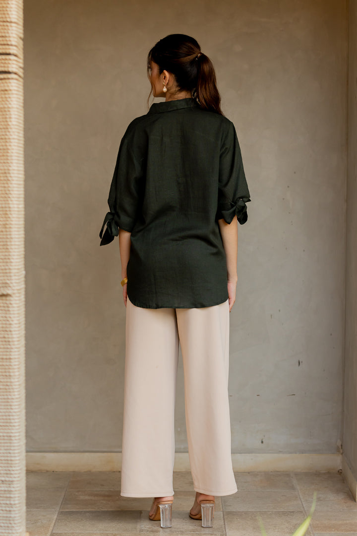 Olive Twilight Linen ToP