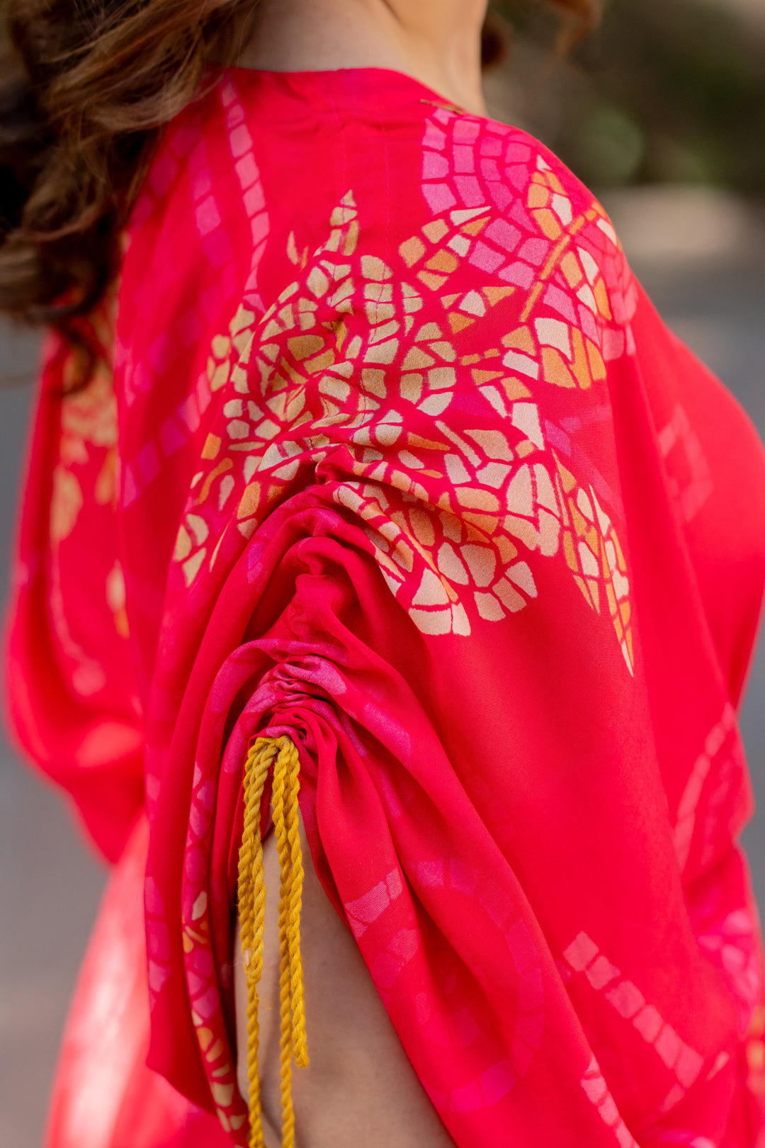 Sunset Hibiscus Cinch Dress