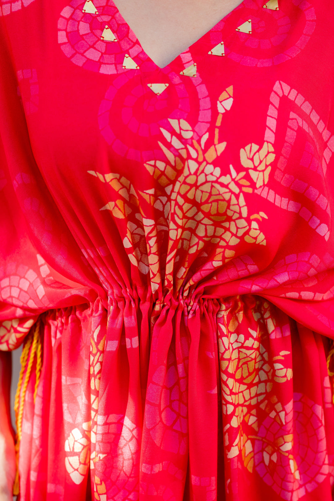 Sunset Hibiscus Cinch Dress