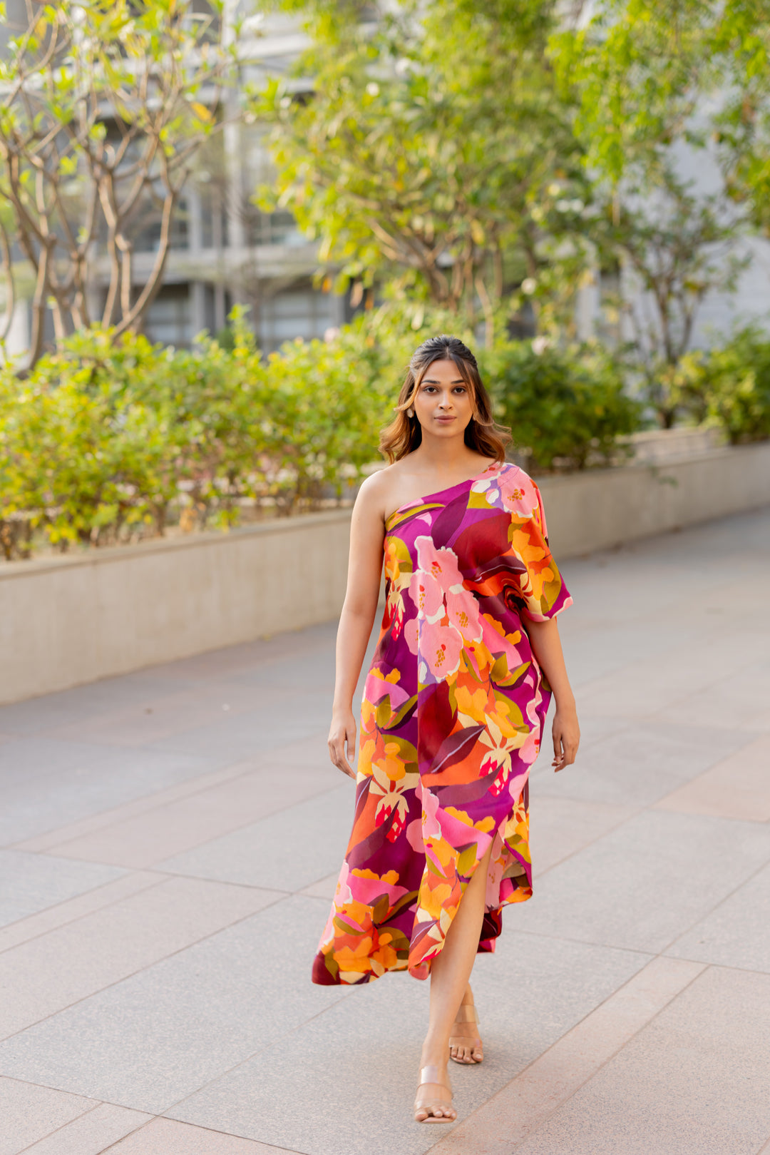 Flamenco One shoulder dress