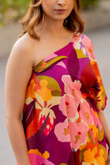Flamenco One shoulder dress