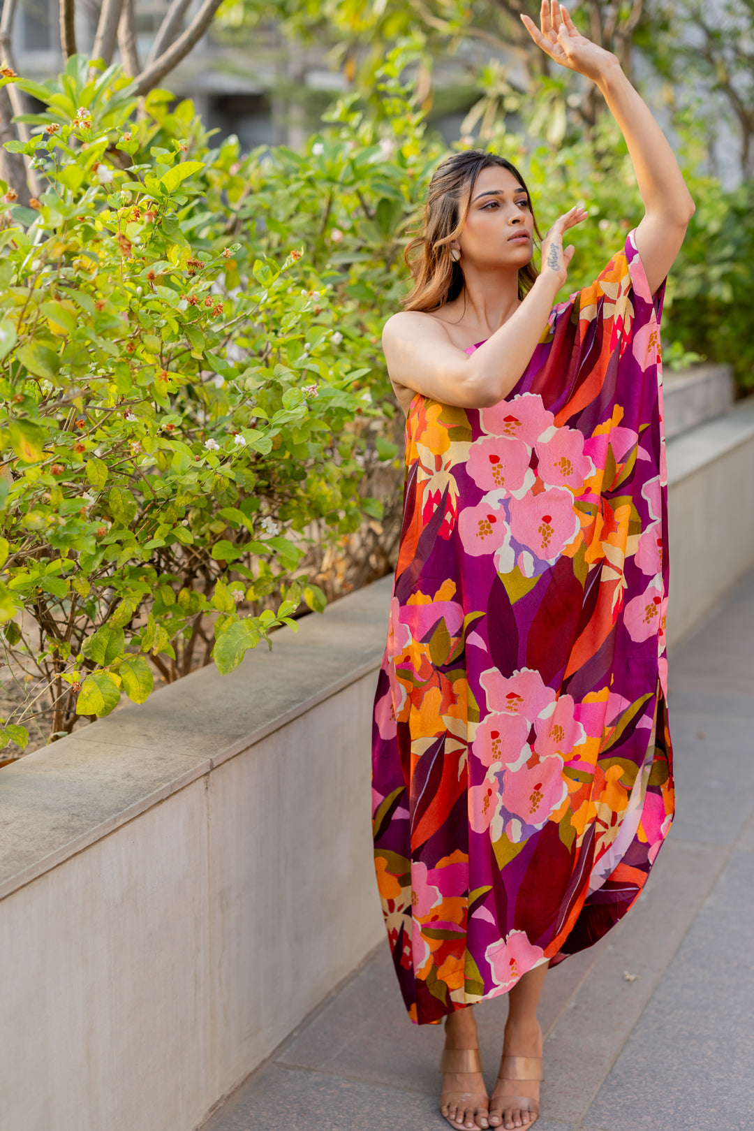 Flamenco One shoulder dress