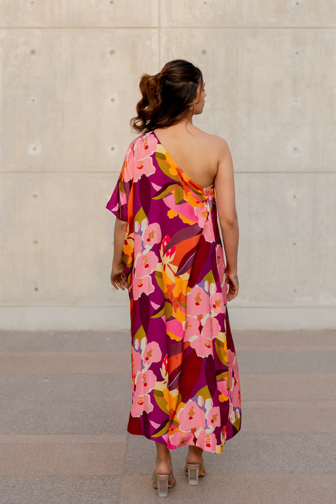 Flamenco One shoulder dress