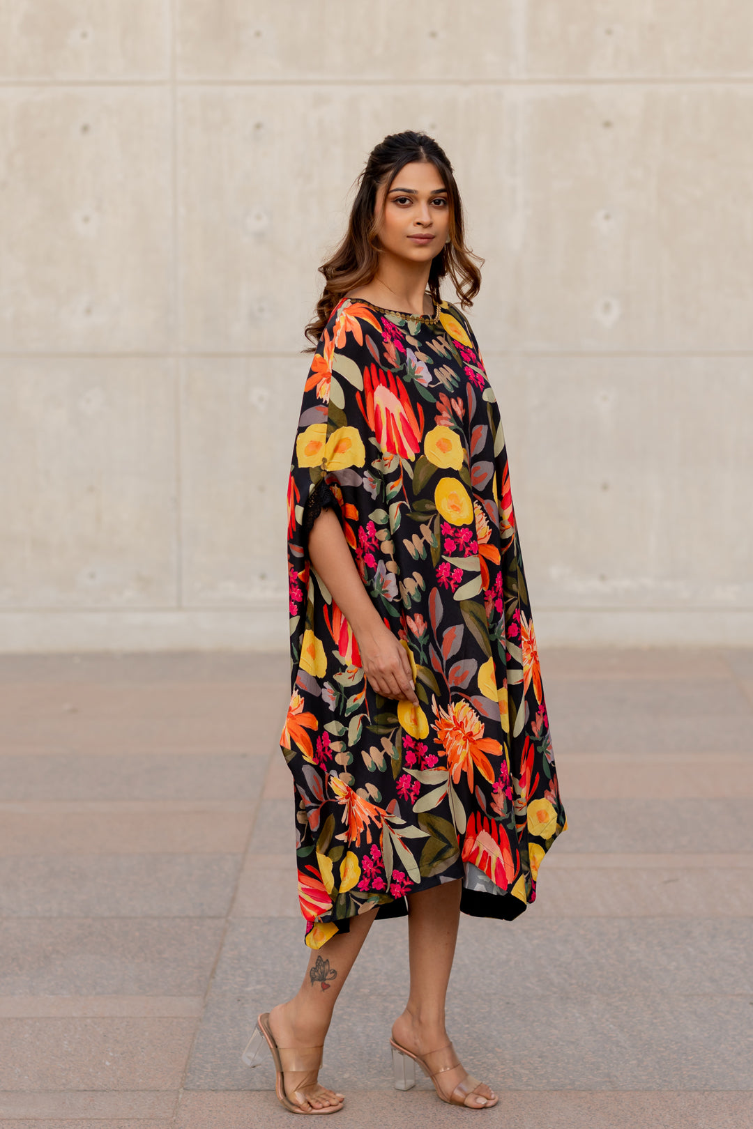 Midnight Garden Drift Kaftan