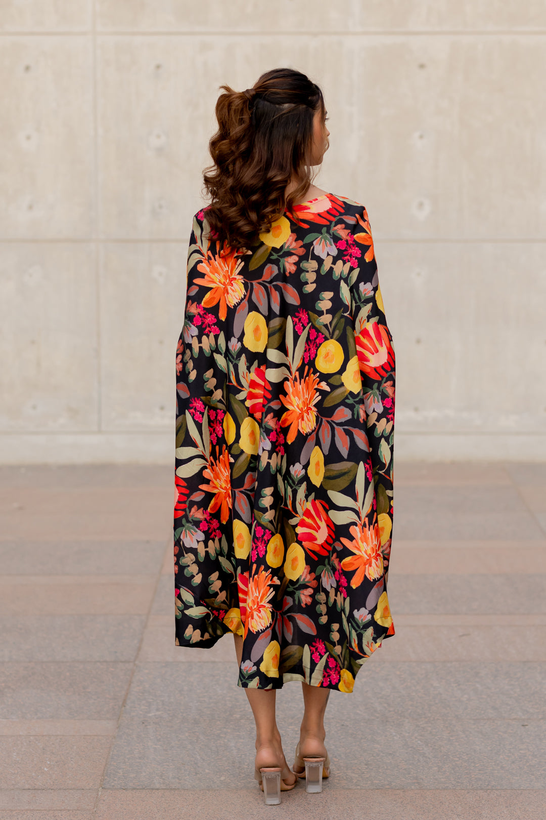 Midnight Garden Drift Kaftan