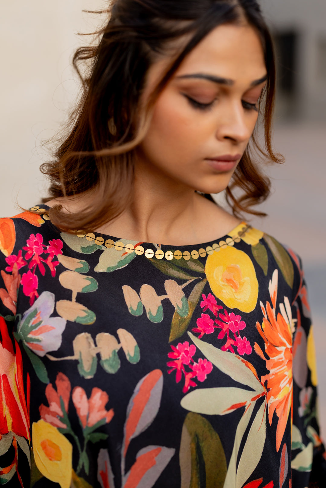 Midnight Garden Drift Kaftan