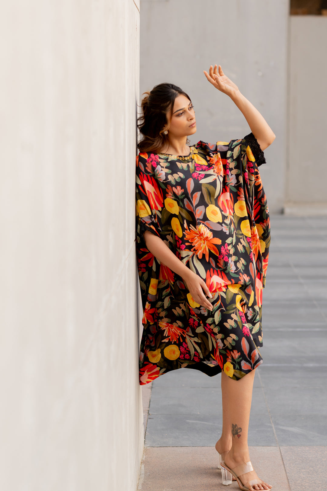 Midnight Garden Drift Kaftan