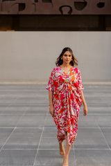 Coral Crush Cocoon dress
