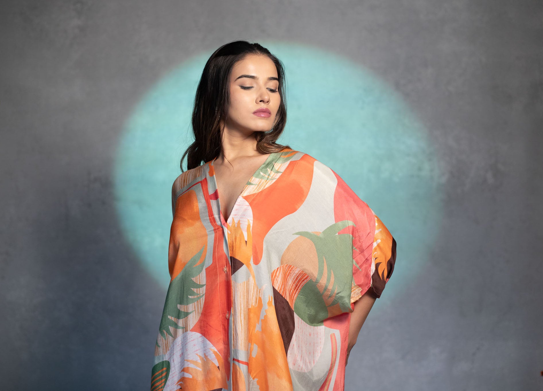 Tropical Paradise Kaftan Dress