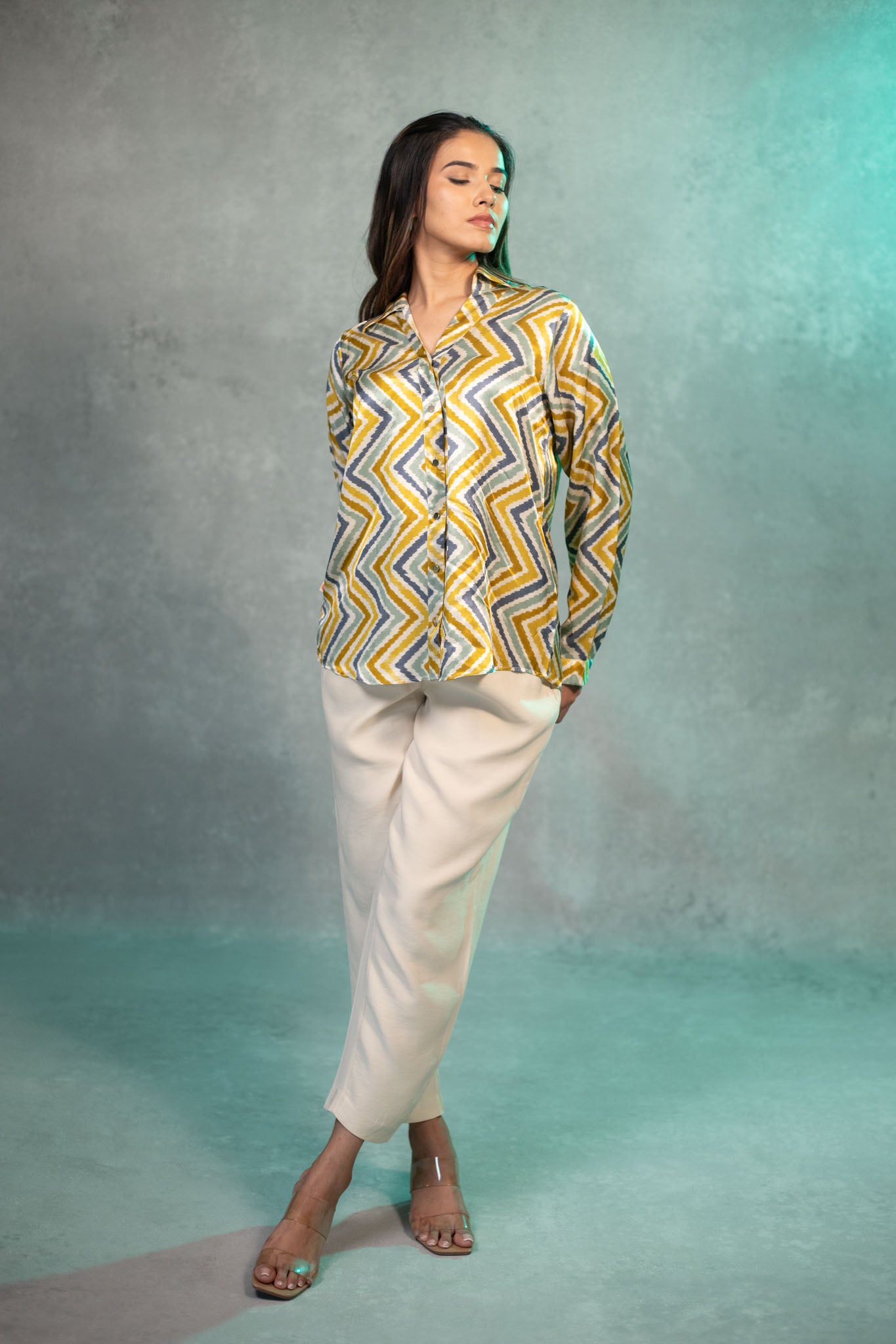 Vivid Zigzag Multicolored Shirt