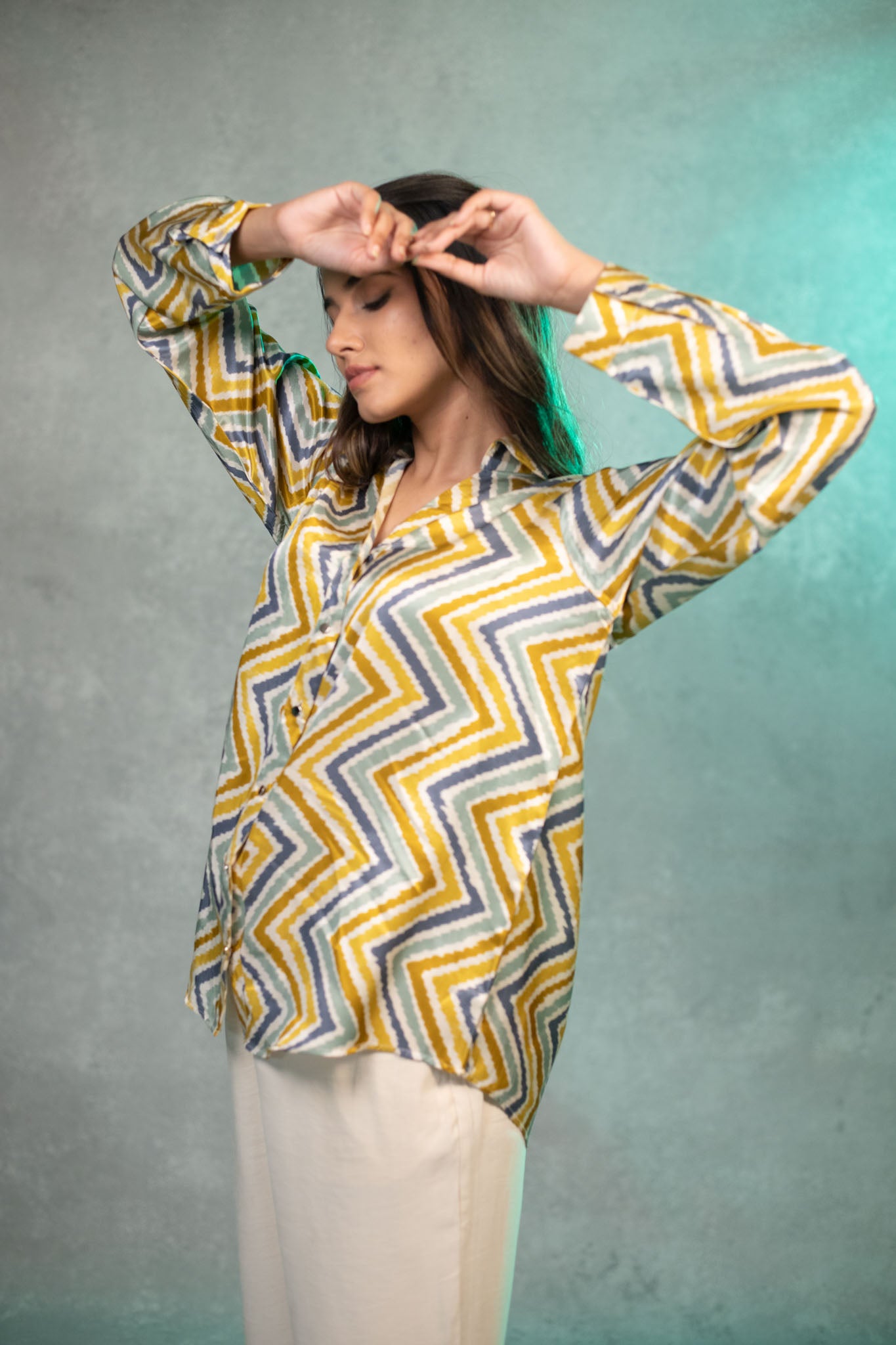 Vivid Zigzag Multicolored Shirt