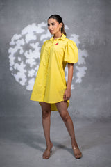 Sunshine Glow Collared Mini Dress