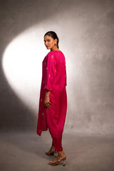 Rosy Radiance Dark Pink Kurta and Pants Set